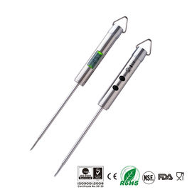 Stainless Steel Instant Read Food Thermometer , Cooking Probe Thermometer Good Heat Insulation