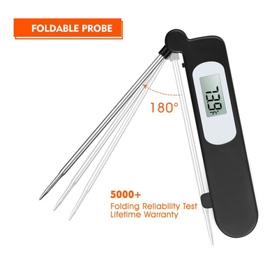 Thermomètre numérique lu instantané portatif avec la sonde d'acier inoxydable