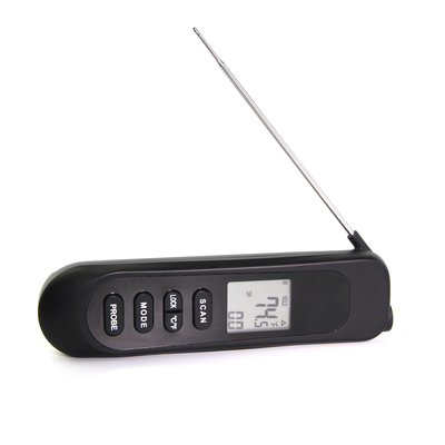 L'instant pliable infrarouge a lu le thermomètre numérique avec la sonde de câble prolongée