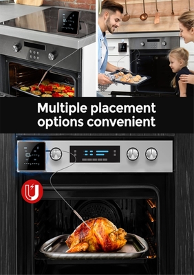 L'instant de Digital de quatre sondes a lu le thermomètre de viande sans fil de Bluetooth de thermomètre de viande de barbecue