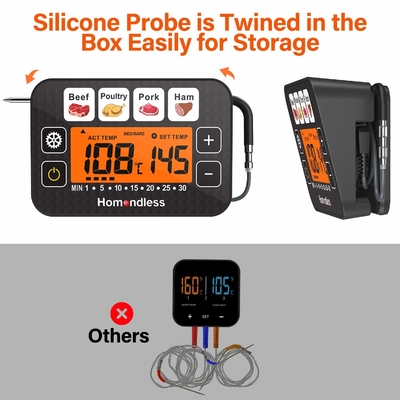 Une sonde NSF 572F 4 modes Thermomètre à lecture instantanée BBQ Thermomètre de cuisson pour four à griller