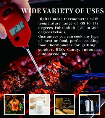 IP67 étanche à la lecture instantanée Thermomètre numérique de viande SS 304 sonde Thermomètre de cuisine