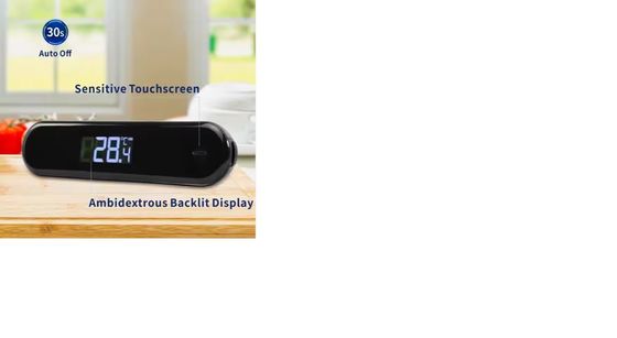 Thermomètre à lecture instantanée numérique imperméable à l'eau IPX7 Chargement USB Grand écran LCD Grill Thermomètre alimentaire