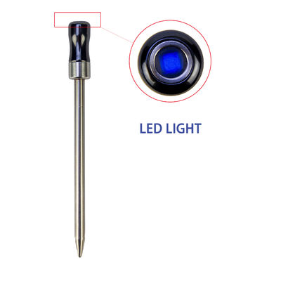 Numérique BLE Bluetooth sans fil à double aiguille Thermomètre à viande 50m APP Thermomètre de surveillance Smart Alarm Grill Thermomètre
