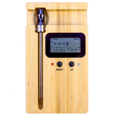 Numérique BLE Bluetooth sans fil à double aiguille Thermomètre à viande 50m APP Thermomètre de surveillance Smart Alarm Grill Thermomètre