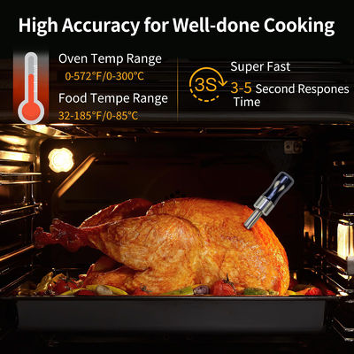Thermomètre de viande sans fil numérique Bluetooth Télécommande Tuya App Moniteur Smart Thermomètre de barbecue
