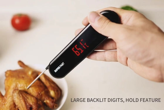 InstaProbe (moins de.6 secondes) Thermomètre professionnel de viande numérique, thermomètre à lecture instantanée avec écran OLED, imperméable à l'eau IP67 pour le gril, le barbecue, la cuisine, le fumeur, la brassage à domicile, certifié NSF