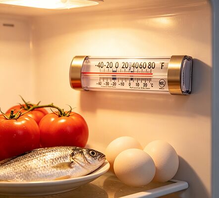 La norme de sécurité élevée de réfrigérateur d'entreposage au froid de thermomètre en verre de congélateur se mélangent