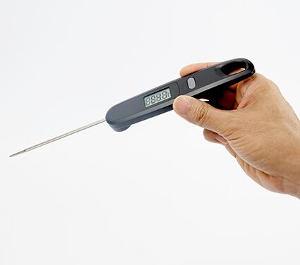 Thermomètre à lecture instantanée numérique de viande Cuisine étanche Thermomètre de cuisson alimentaire avec rétroéclairage LCD pour fumeur de gril Bbq