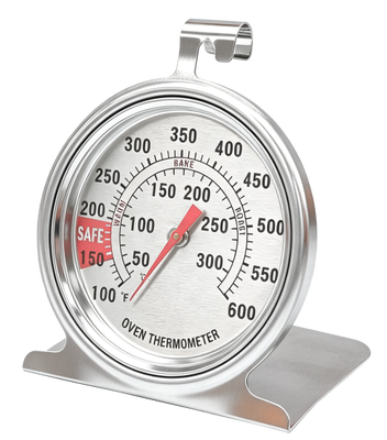 Solides solubles Oven Meat Thermometer bimétallique 100 - 600F 2,5" bords plats de grand cadran