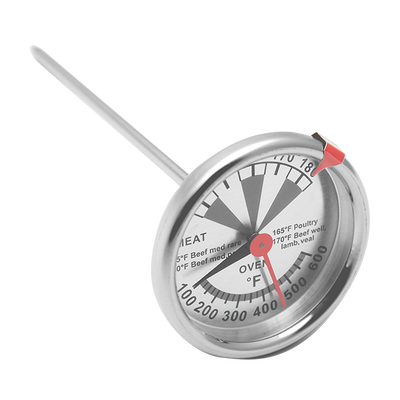 Bimétal Oven Thermometer industriel 100F - 600F Oven Temperature Range d'acier inoxydable