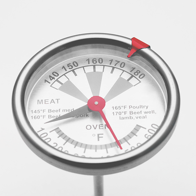 Bimétal Oven Thermometer industriel 100F - 600F Oven Temperature Range d'acier inoxydable