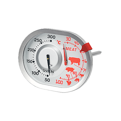 Cadran ovale de forme de large écran Oven Thermometer For Meat/boeuf/poulet