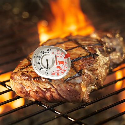 Cadran ovale de forme de large écran Oven Thermometer For Meat/boeuf/poulet