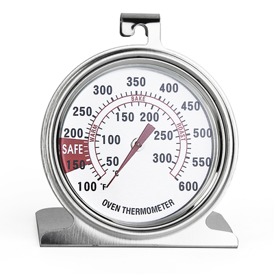 Type Oven Cooking Thermometer Temperature Gauge bimétallique 50F - chaîne de support de mesure 500F