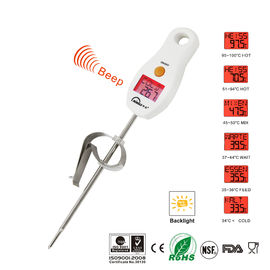 Thermomètre de cuisson d'affichage à cristaux liquides de contre-jour pour des liquides, thermomètre intelligent de nourriture facile à utiliser
