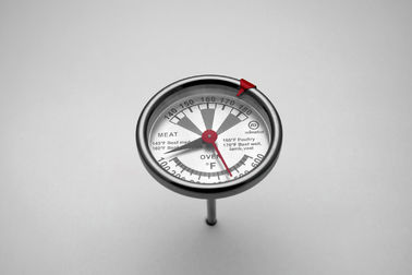 Thermomètre de four industriel bimétallique d'acier inoxydable 100F - température ambiante du four 600F