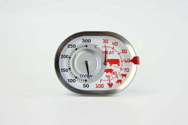 Mesure ovale de la température de four de forme de large écran, opération simple de thermomètre de cuisson de Digital