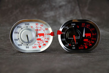 Mesure ovale de la température de four de forme de large écran, opération simple de thermomètre de cuisson de Digital