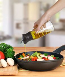 l'assaisonnement 400ml en verre met la certification en bouteille libre de FDA du bec SUS304 d'égouttement de 100%