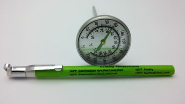 Calibrage professionnel analogue portatif de thermomètre de viande de crayon avec la caisse de stylo
