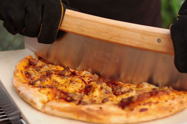 Outils pointus de BBQ de lame de balancier basculant la lame de coupe d'acier inoxydable de coupeur de pizza