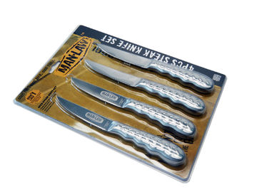 4 outils de BBQ de PCS 10" ensemble de couteau de découpage d'acier inoxydable de cuisine de longueur