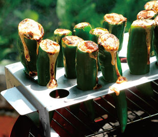 Le BBQ d'acier inoxydable usine le support argenté de rôtissoire de gril de couleur facilement nettoyé