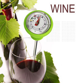 L'instant a lu le thermomètre de vin de café de thé avec les caisses colorées de silicone
