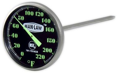 L'instant rond sûr de gril a lu le thermomètre 1,6" de cuisine poids léger de taille de cadran