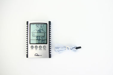 12 mois de batterie de la vie de thermomètre de station météorologique de moule d'horloge extérieure d'intérieur d'indicateur