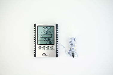 12 mois de batterie de la vie de thermomètre de station météorologique de moule d'horloge extérieure d'intérieur d'indicateur