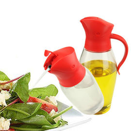 L'assaisonnement en verre transparent met le pot en bouteille automatique d'épice de cuisine de fonction de secousse