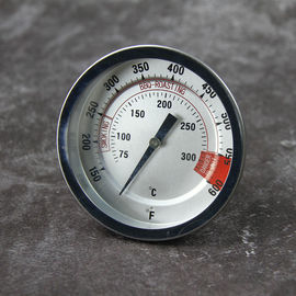 Lueur de thermomètre d'OEM de forme ronde dans l'ISO9001 à cadran foncé pour le four de BBQ