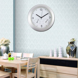 3 dans 1 thermomètre extérieur d'intérieur de conception avec l'horloge/température/lecture d'hygromètre