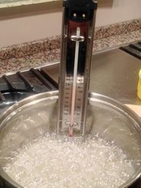 Type thermomètre de sucrerie professionnel, thermomètre d'agrafe de pot de sucre de Digital biodégradable