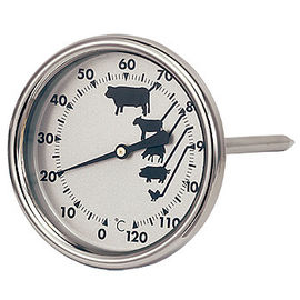 L'ensemble fortement durable de thermomètre de viande de cadran, jeûnent type lu de bimétal de thermomètre