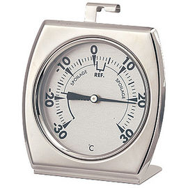 Mini argent réglé/blanc de thermomètre de cuisson de réfrigérateur de réfrigérateur avec le crochet