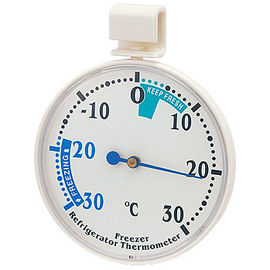 Mini argent réglé/blanc de thermomètre de cuisson de réfrigérateur de réfrigérateur avec le crochet