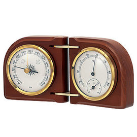 Style accrochant de poids du moniteur 262g d'humidité de Temp de baromètre de cadre en bois