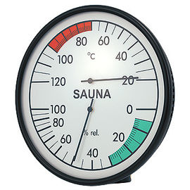 Température ambiante de sauna de vapeur de caisse en métal et diamètre du moniteur 160mm d'humidité