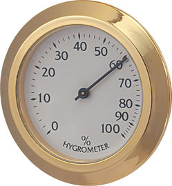 Forme ronde de diamètre de l'hygromètre 37.8mm de cigare de tabac pour le tabagisme d'humidificateurs