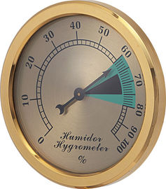 Forme ronde de diamètre de l'hygromètre 37.8mm de cigare de tabac pour le tabagisme d'humidificateurs