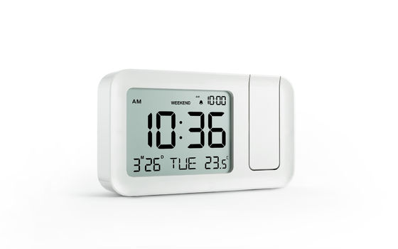 Horloge extérieure d'intérieur USB de thermomètre de Dimmable d'affichage d'affichage à cristaux liquides à piles