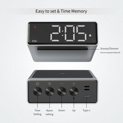 Chargeur rapide de remplissage sans fil multi de téléphone portable d'horloge de la fonction 10W